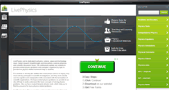 Desktop Screenshot of livephysics.com